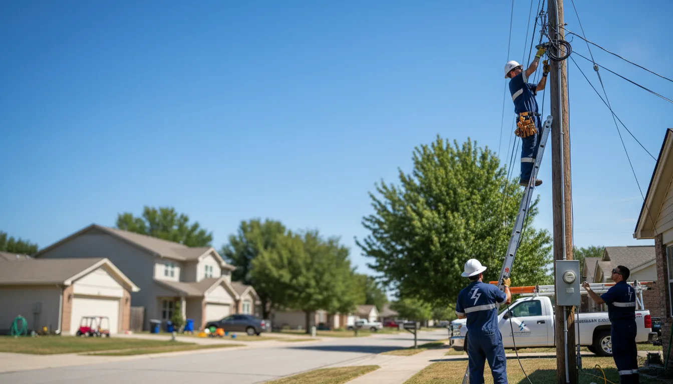 Residential electrician providing installation services in Cecil, GA